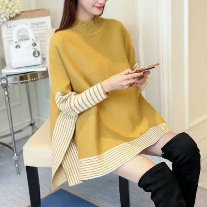 Flowy Sleeve Sweater – Elegant and Versatile for Cold Seasons